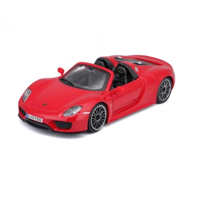 Kovové autíčko Porsche 918 Spyder červené