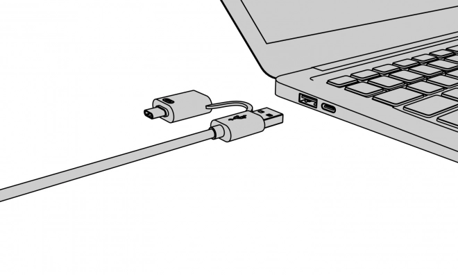 Rozbočovač s 4 porty USB Typ-A s konektorem Typ-C/A