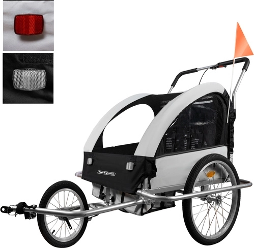 Kruzzel 3v1 odpružený cyklistický přívěs pro děti