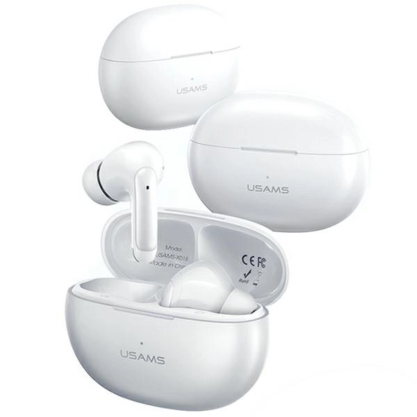 Sluchátka Bluetooth TWS 5.3 řady X-Don s duálním mikrofonem ENC bílá