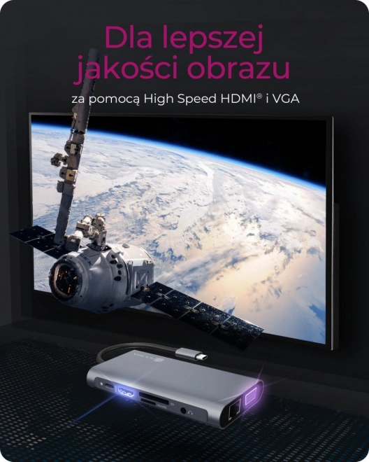 Dokovací stanice IB-DK4040-CPD TYPE-C se dvěma video rozhraními