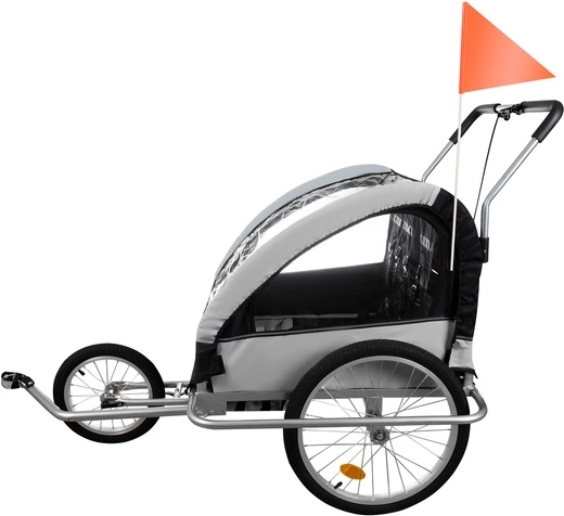 Kruzzel 3v1 odpružený cyklistický přívěs pro děti