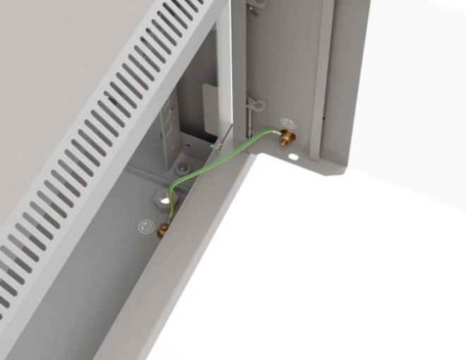 Instalační racková skříň Lanberg 6U 540x350 šedá s prosklenými dveřmi