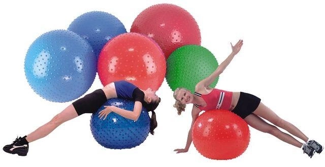 Gymnastický míč na cvičení s pumpou 55 cm