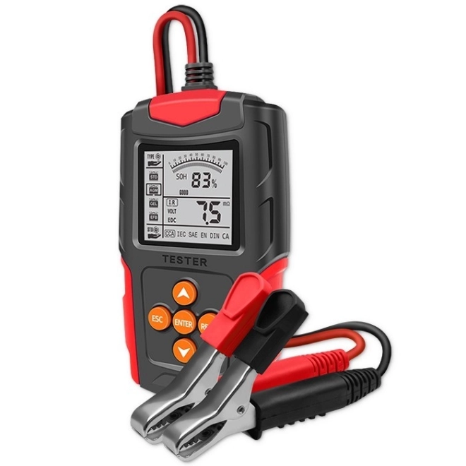 Digitální tester baterií s LCD displejem | 12V | 24V | 3Ah-200Ah