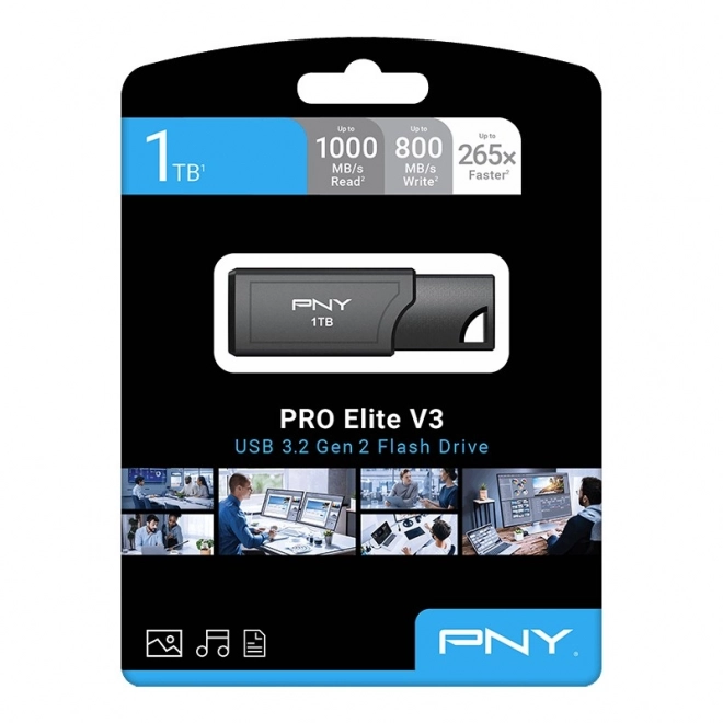 Výkonný flash disk PNY PRO Elite 1TB USB 3.2