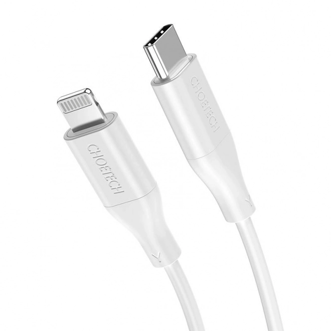nabíjecí a datový kabel CHOETECH USB‑C na Lightning 1,2 m, PD 18/30 W, bílý