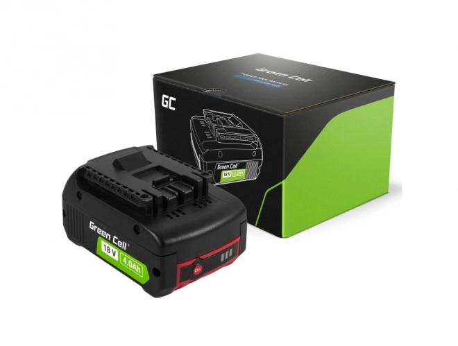 Baterie pro elektrické nářadí Green Cell PTBO18V4, Bosch 18V 4Ah GBA1600Z00038