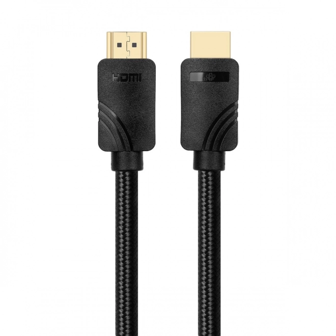 Kabel HDMI v 2.1 premium 3m 8K černý Určeno pro hráče her