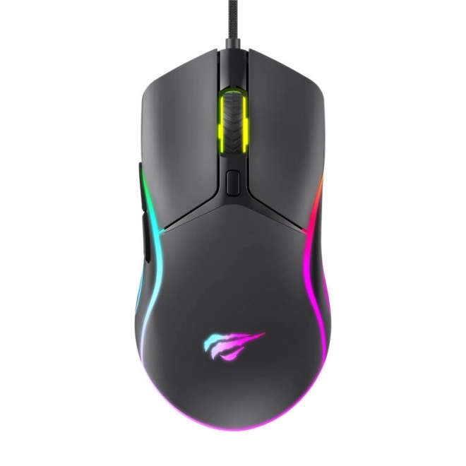 Kabelová herní myš s RGB podsvícením od Havit