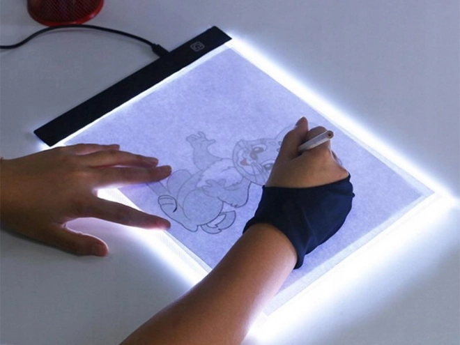 Osvětlená kreslicí tabule LED A4