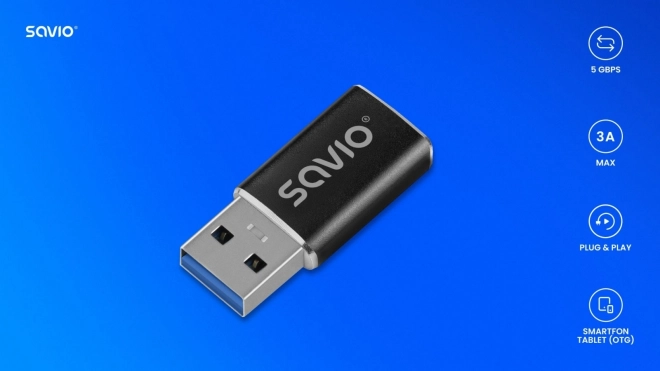 Adaptér USB-C 3.1 (Ž) - USB-A 3.1 (M) Savio