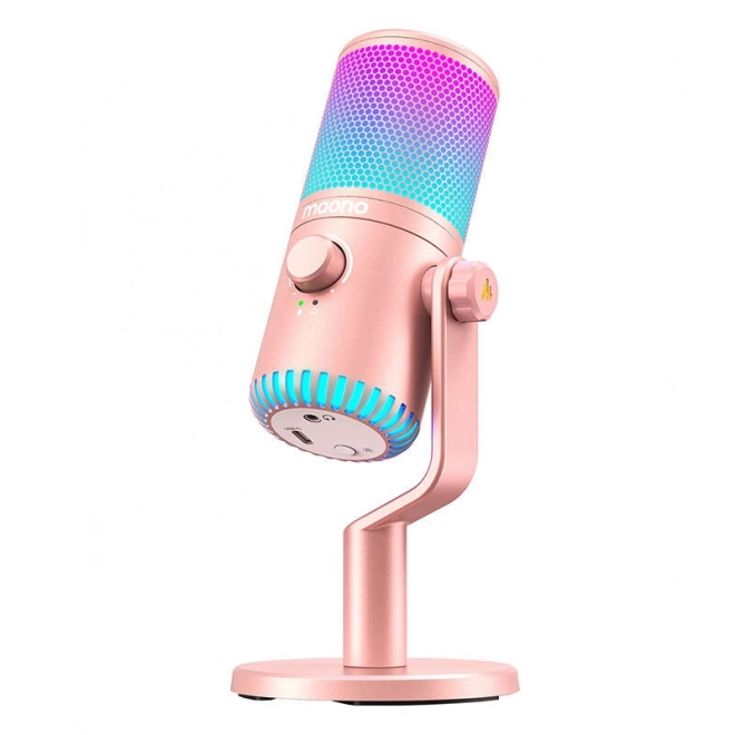 Růžový mikrofon Maono DM30RGB