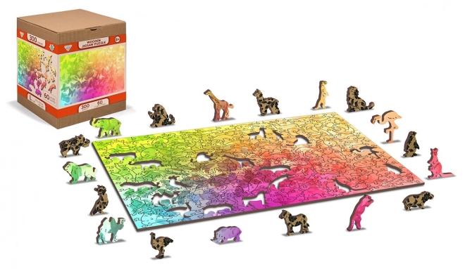 Dřevěné puzzle Motýlí sen od WOODEN CITY
