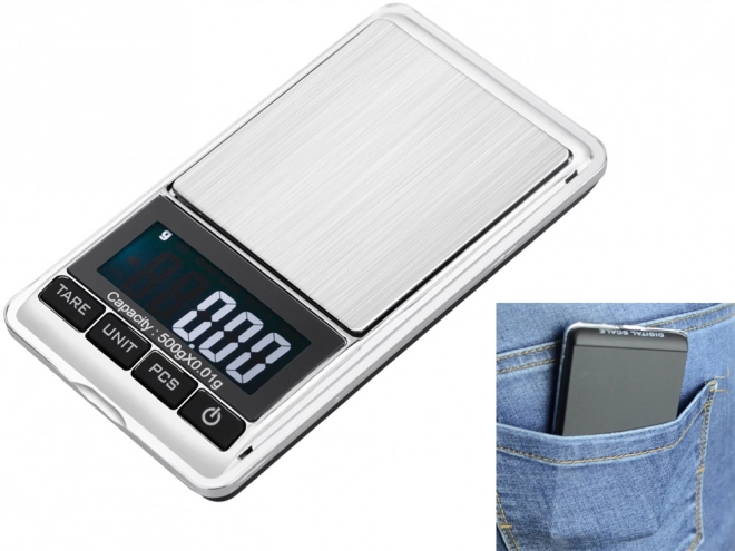 Elektronická kapesní váha přesná do 500g