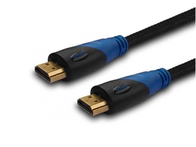 Kabel HDMI (M) 2 m, nylonové opletení, zlaté koncovky, vysokorychlostní v1.4, ethernet/3D, CL-48