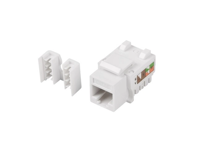 Modulární Keystone Gniazdo RJ45 UTP Kat 5E 90° do montážní krabice