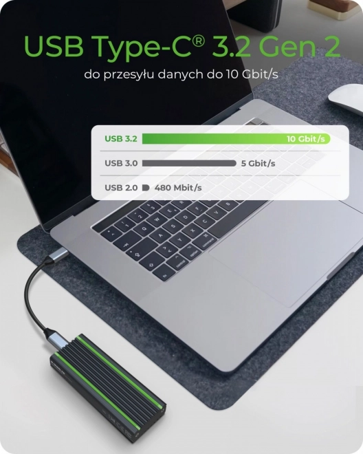 IB-1824ML-C31 Skříň M.2 NVMe s osvětlením RGB
