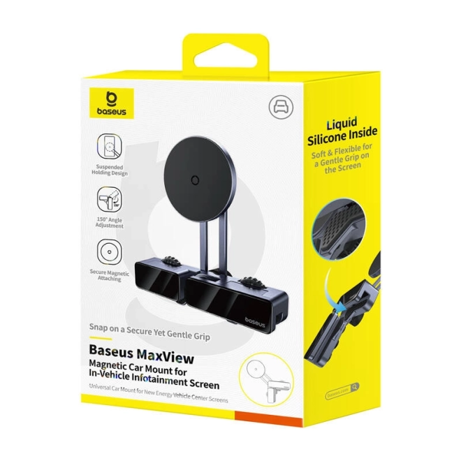 Baseus MaxView magnetický držák do auta šedý