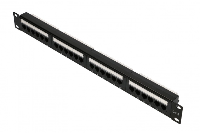 Patchpanel 24 portů Cat6 UTP V2