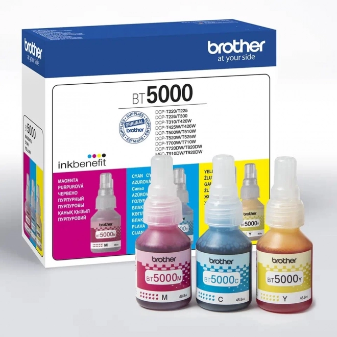 Sada inkoustů Multipack BT5000CMY 3x5k pro DCP-T2xx/3xx/4xx/5xx/7xx/T9x0