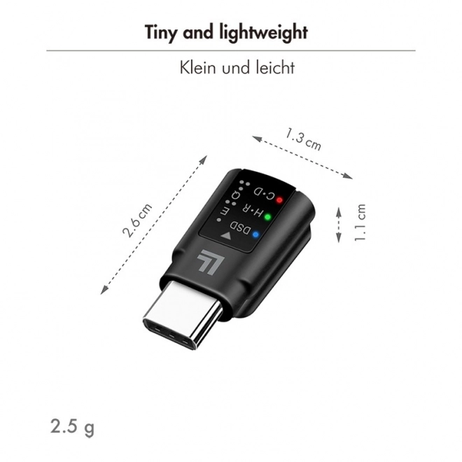 Audio adaptér USB-C/M na 3.5mm/F s DAC a EQ