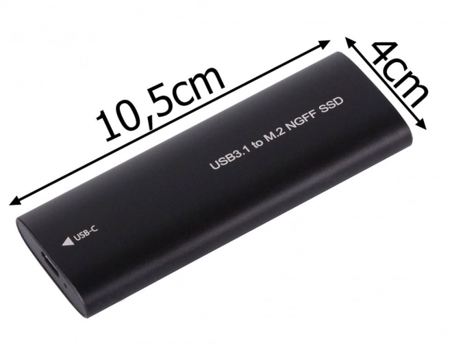 Externí box pro m.2 sata (ngff) ssd s usb‑c (usb 3.1), 2230–2280