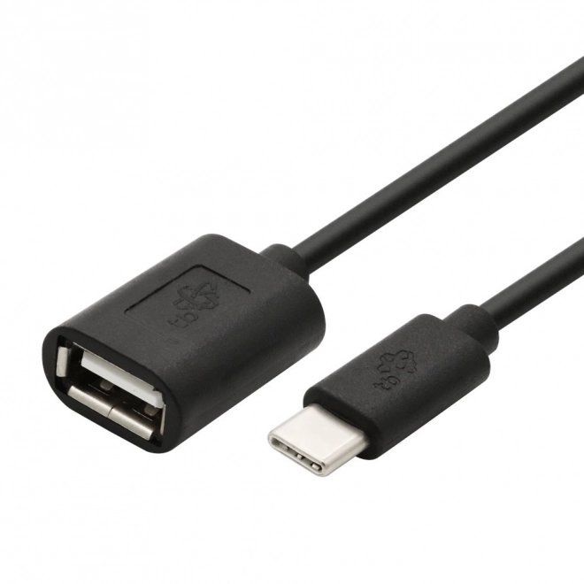 USB AF - USB C 15cm OTG kabel černý