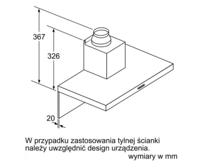 Komínový odsavač par DWB96BC60