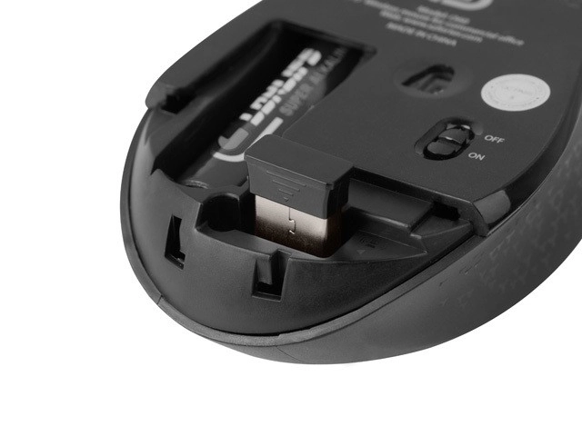 Bezdrátová myš Osprey 1600DPI Bluetooth + 2,4GHz Black & Grey