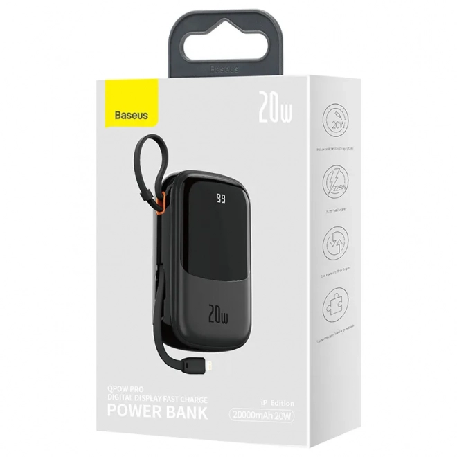 Powerbanka Baseus Qpow Pro 20000mAh s kabelem