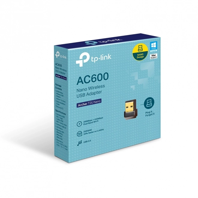 Síťový adaptér Archer T2U USB Nano AC600