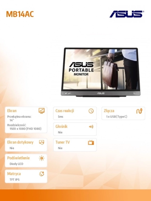 Přenosný monitor 14" ASUS