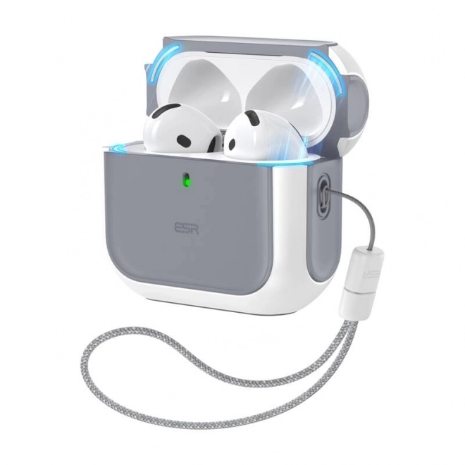 Pouzdro pro AirPods 4 Orbit Hybrid bílé