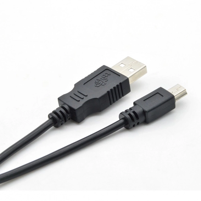 Černý USB - Mini USB kabel délky 1 m