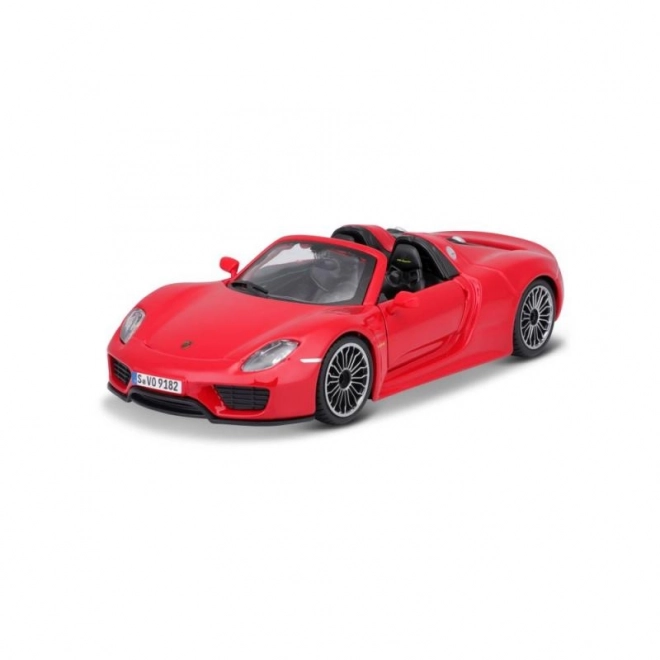 Kovové autíčko Porsche 918 Spyder červené