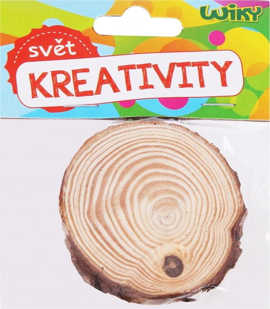 Dřevěné kolečko 6–7 × 0,5 cm, sada 2 ks
