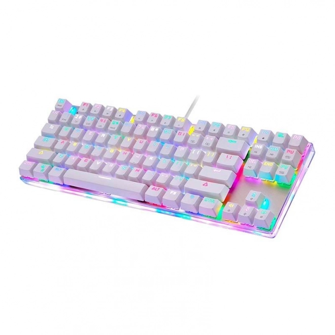 Mechanická herní klávesnice Motospeed K87S RGB (bílá)