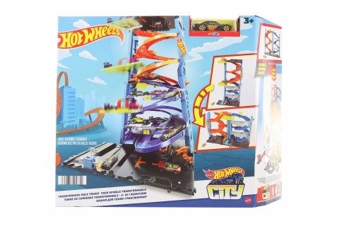 Hot Wheels city závodní věž 66 cm s autíčkem