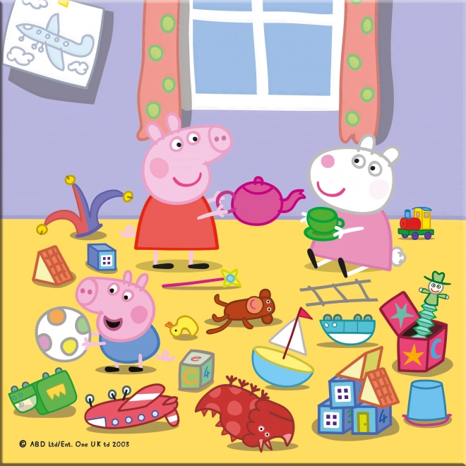 Puzzle Peppa Pig: Prázdninové dobrodružství 3x55 dílků