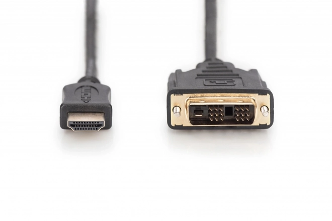 Adaptační kabel HDMI Standard 1080p 60Hz FHD Typ HDMI A/DVI-D (18+1) M/M černý 2m