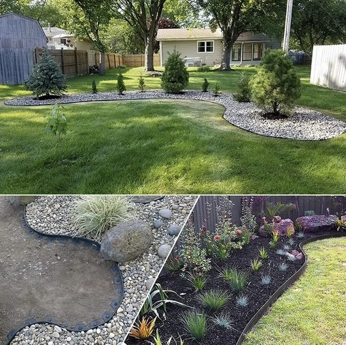 Zahradní obrubník 4 cm x 10 m Gardlov černý