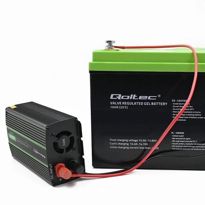 Převodník napětí Qoltec čistý sinus 300W/600W