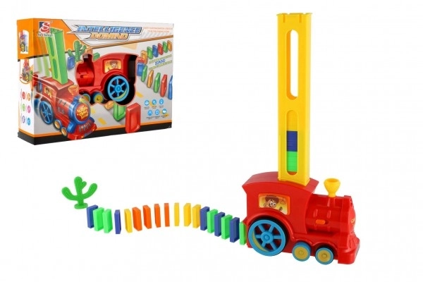 Stavěcí domino vláček se zvukovými a světelnými efekty