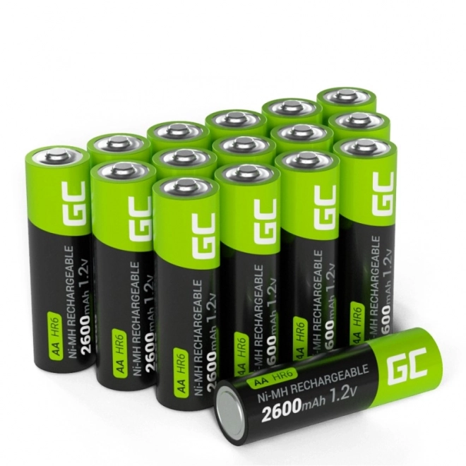 Nabíjecí články AA R6 2600mAh 16 kusů