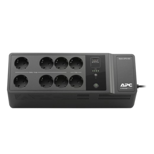 APC Back-UPS 650VA (400 W) se zásuvkami Schuko a USB nabíjecím portem