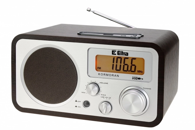 Rádio KORMORAN FM/LW USB Brown