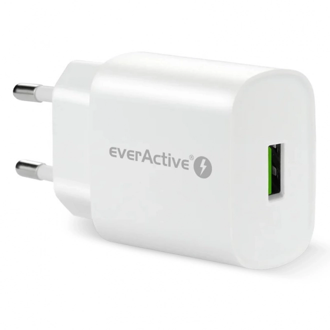 Bílá USB nabíječka 18W QC3.0