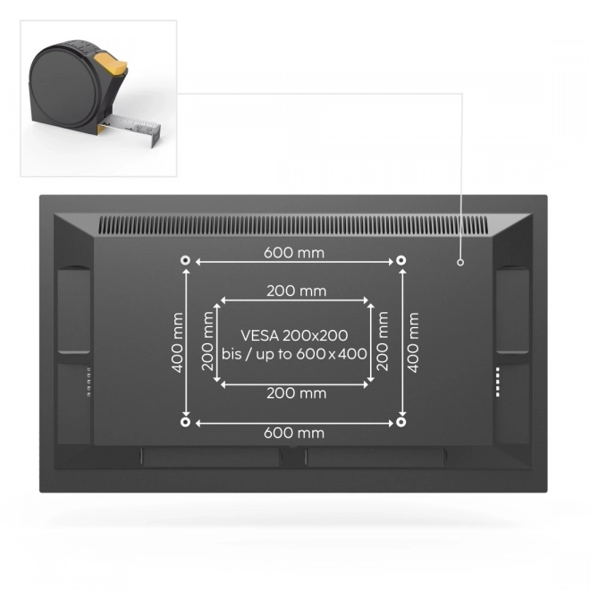 Ultra plochý držák LCD/LED 600x400 s plným pohybem