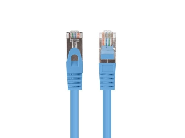 Patchcord cat.6 FTP 1M 10-pack fluke passed blue